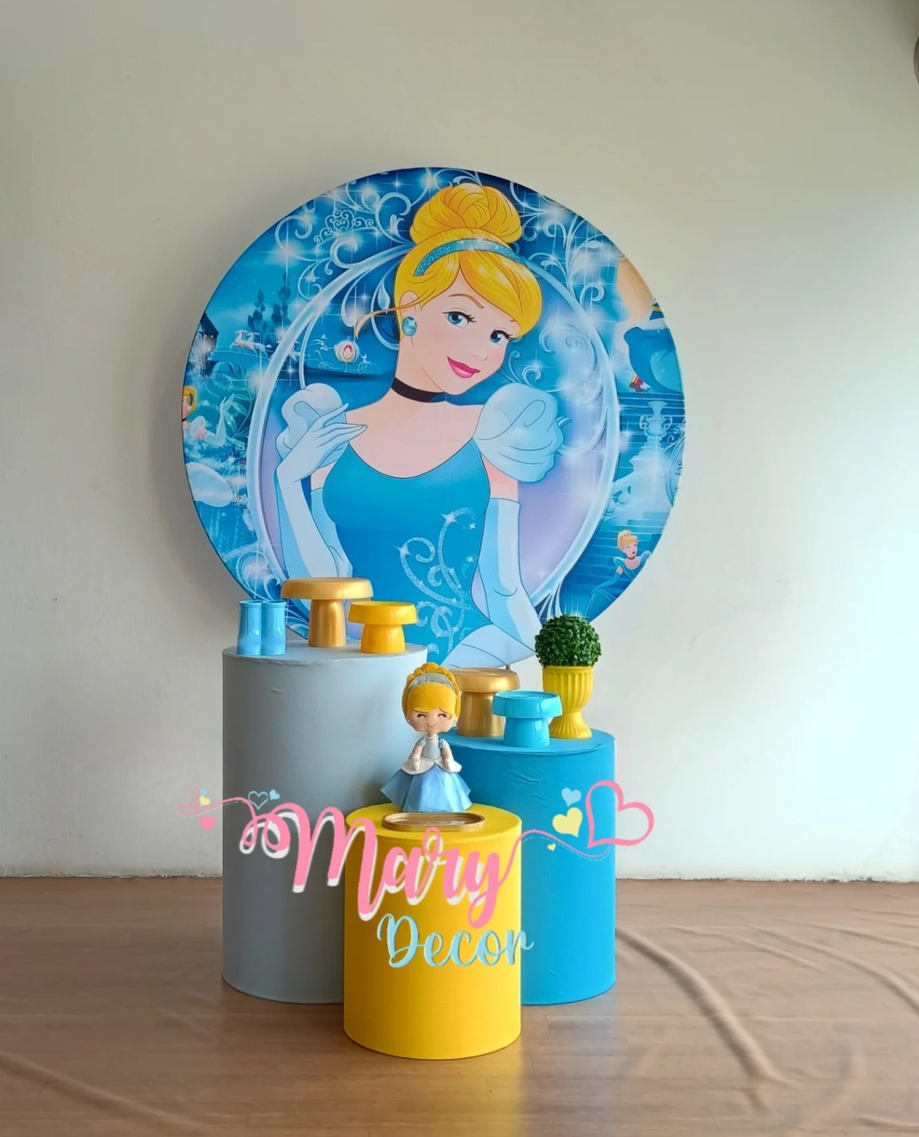 Cinderela  Kit Básico - Mary Decor Festas & Locações