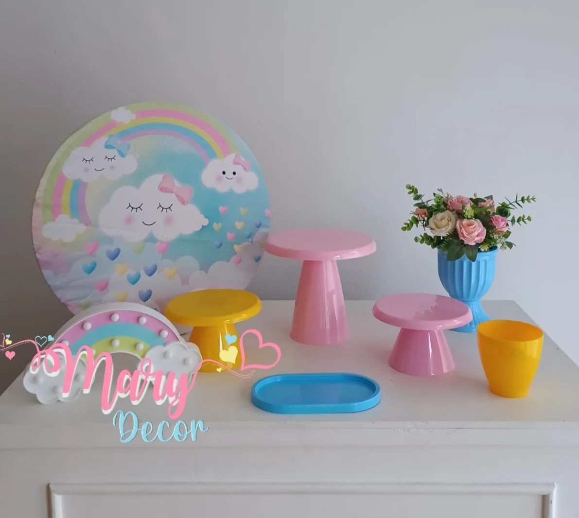 Mini Kit  Chuva de Amor - Mary Decor Festas & Locações
