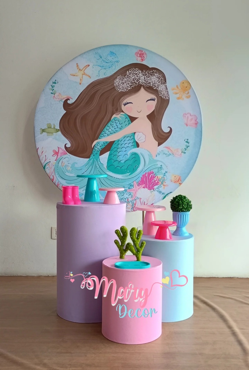  Sereia Kit Básico  - Mary Decor Festas & Locações