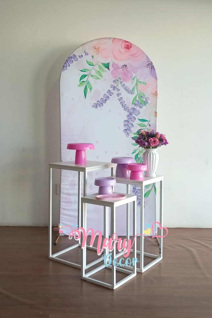 Flores Lilas E Rosa    Kit Meu Dia Especial  - Mary Decor Festas & Locações