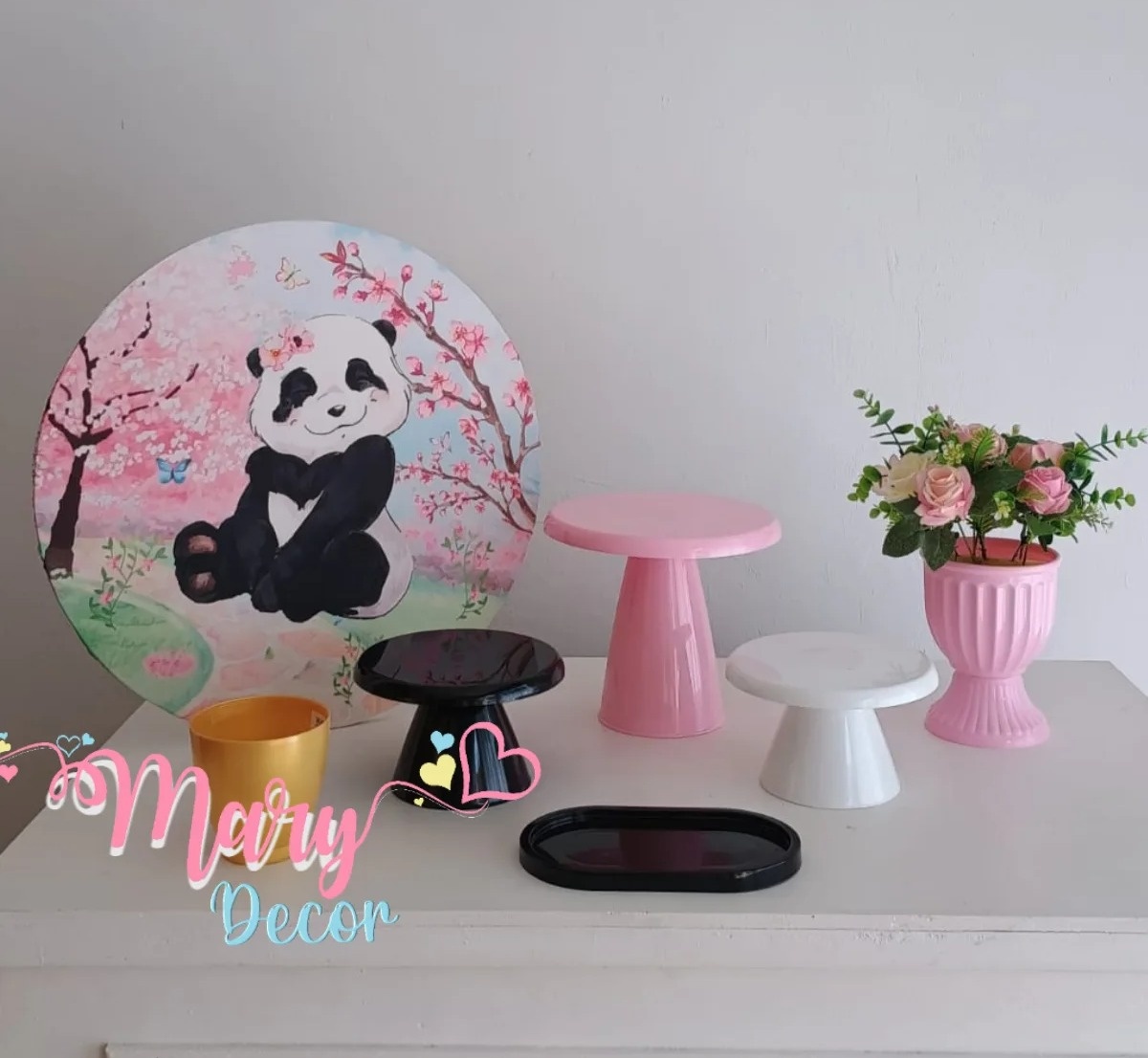 Mini Kit Panda  - Mary Decor Festas & Locações