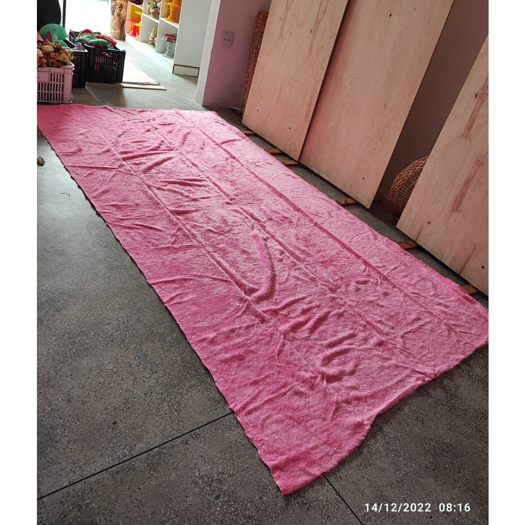 Tapete Pelucia Rosa - Mary Decor Festas & Locações