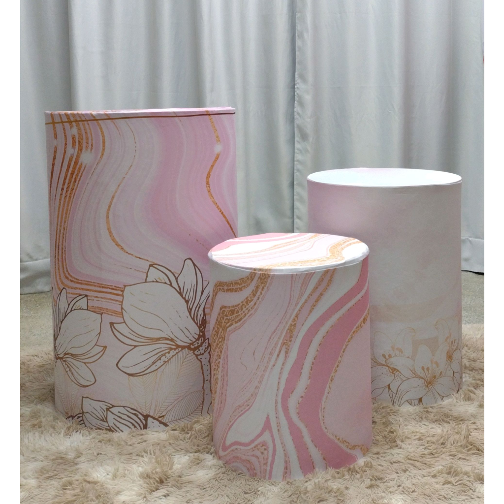 Trio de Capas Cilindro Chá das Mulheres - Mary Decor Festas & Locações