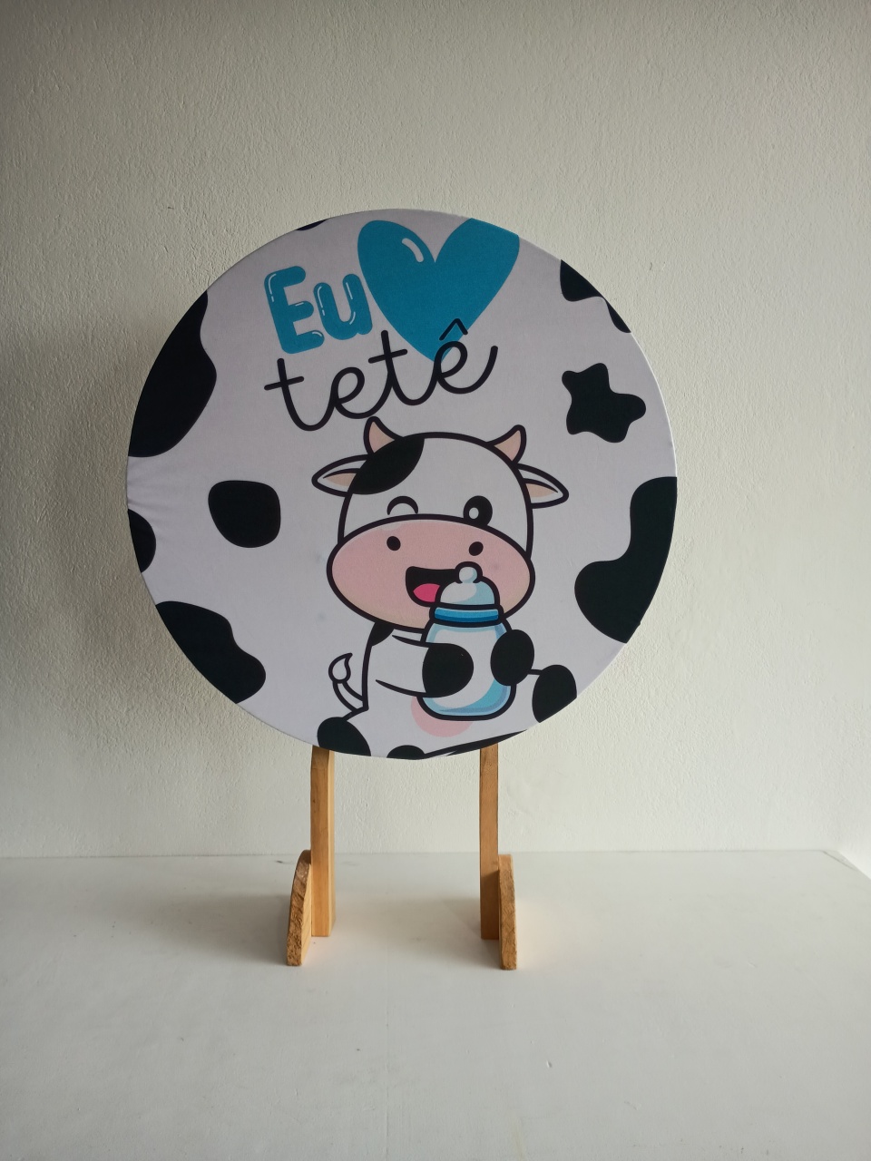 Capa Mini Painel Eu Amo Tete Azul - Mary Decor Festas & Locações