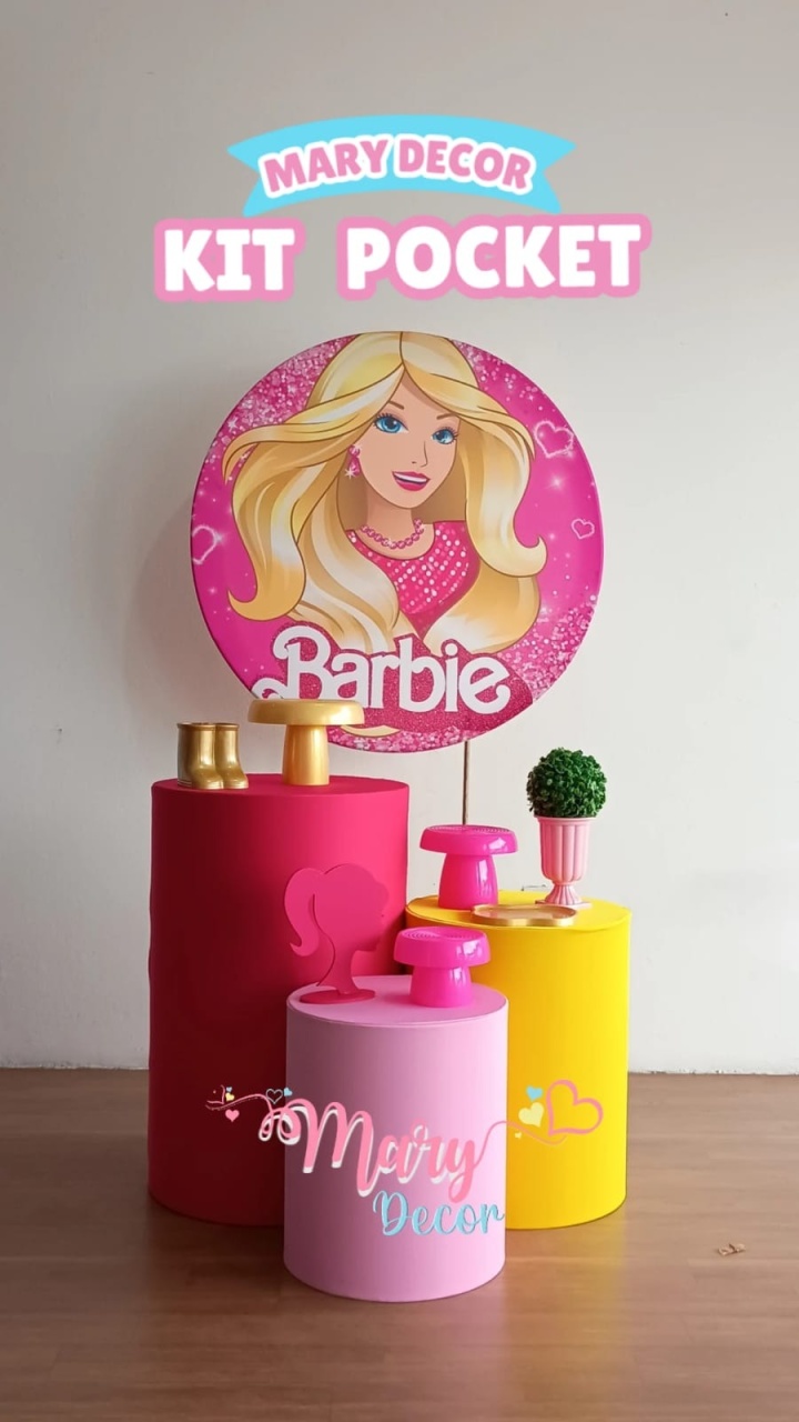 Kit Pocket Barbie - Mary Decor Festas & Locações