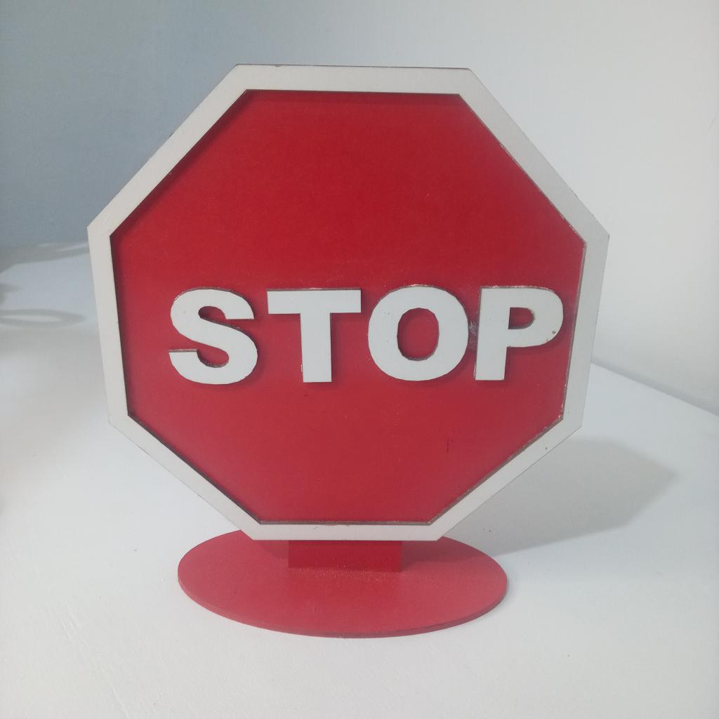 Placa Stop - Mary Decor Festas & Locações