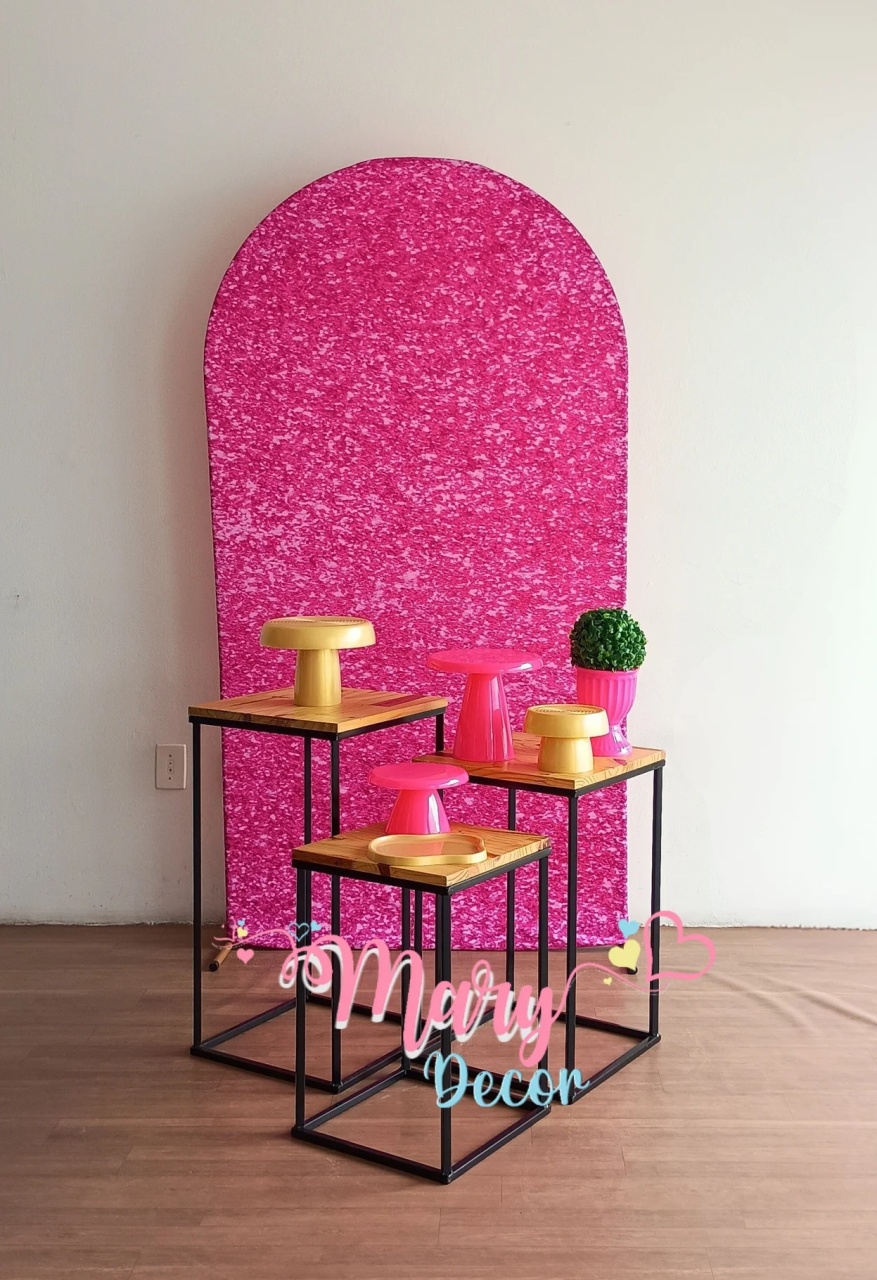  Rosa Brilho Kit Meu Dia Especial   - Mary Decor Festas & Locações