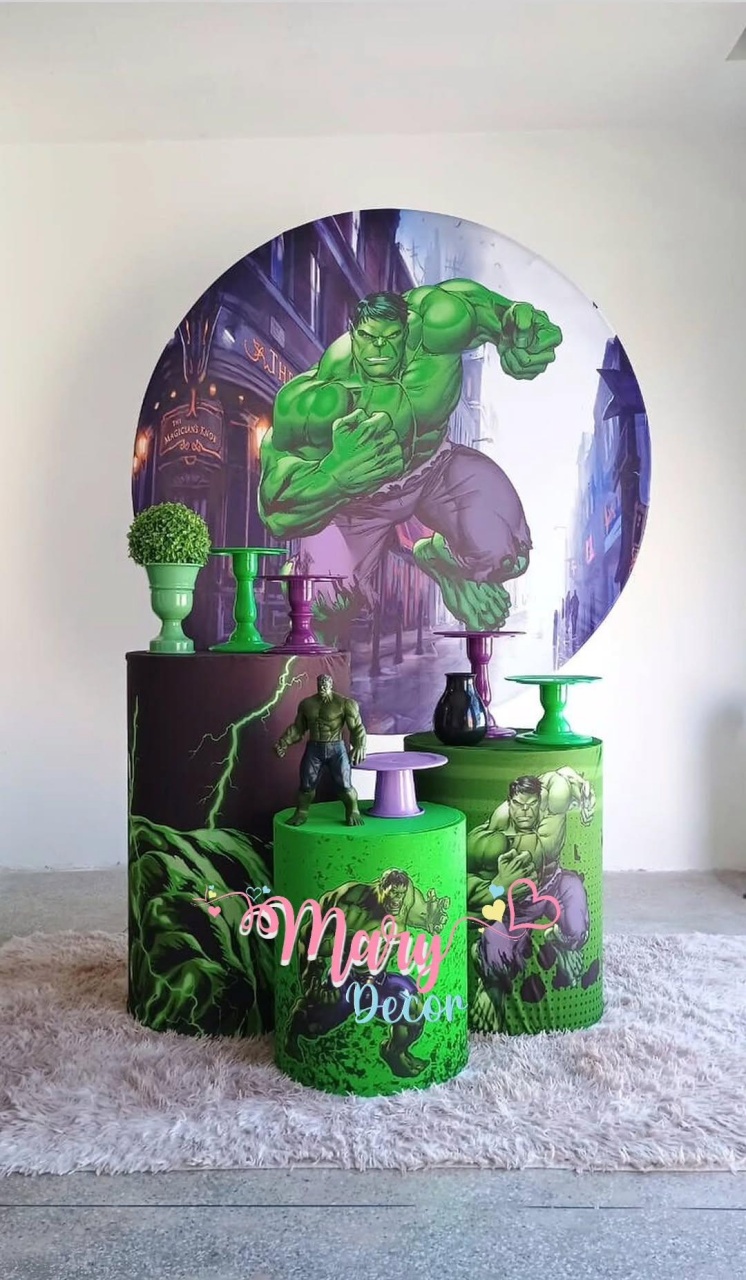 Hulk Kit Só Um Bolinho  - Mary Decor Festas & Locações