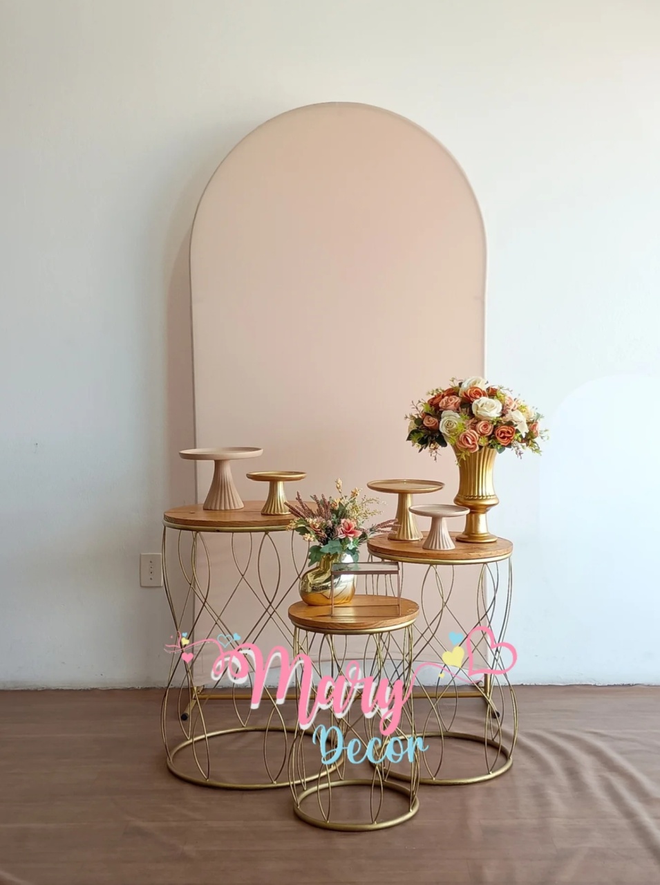 Areia /Bege Kit Celebre - Mary Decor Festas & Locações