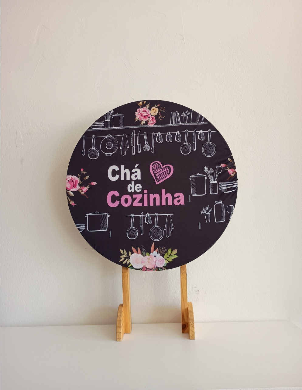 Chá de Cozinha Capa Mini Painel 0.50X0.50 - Mary Decor Festas & Locações