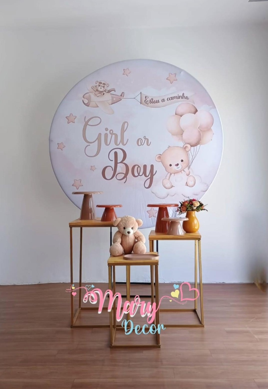 Cha Revelacao Boy Or Girl Ursinhos - Mary Decor Festas & Locações