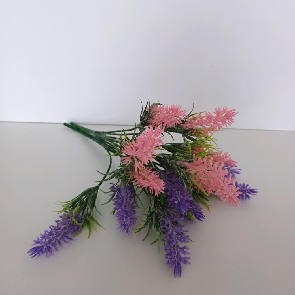 Mini Arranjo Lavanda E Rosa - Mary Decor Festas & Locações