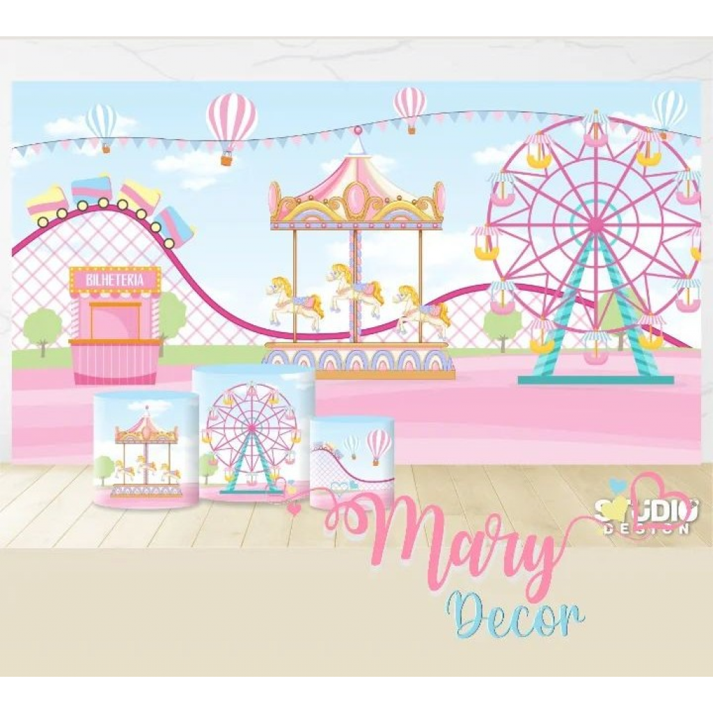 Painel Parque Se Diversoes - Mary Decor Festas & Locações