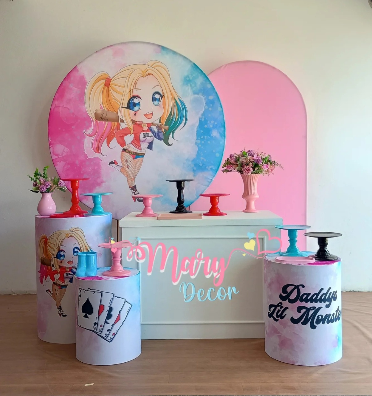 Arlequina Kit Comemore  - Mary Decor Festas & Locações