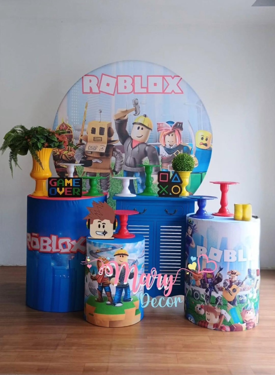  Roblox Kit Festa Em Em Casa  - Mary Decor Festas & Locações