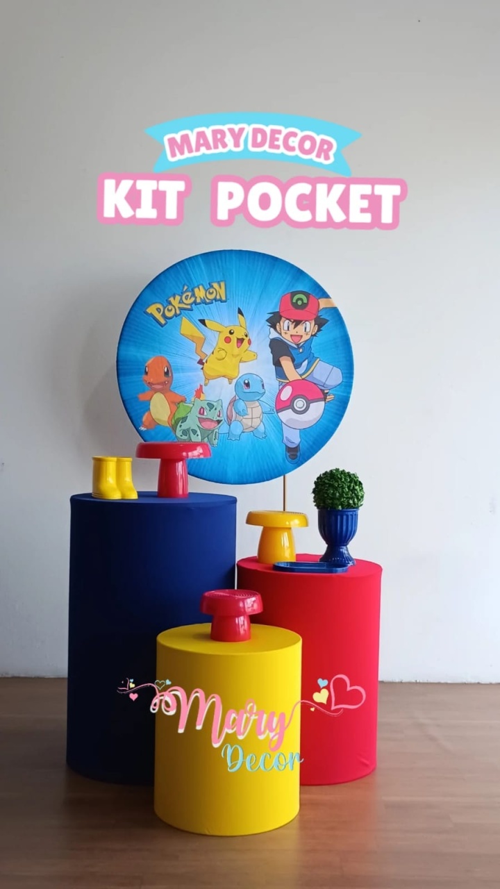 Kit Pocket Pokémon  - Mary Decor Festas & Locações