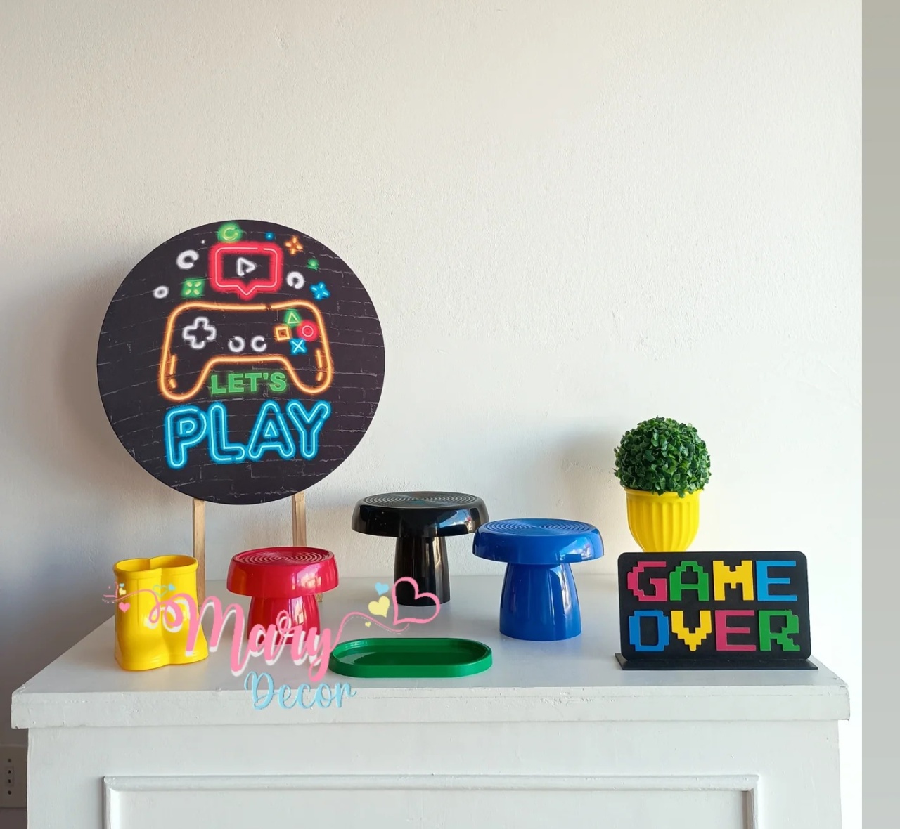 Mini Kit Video Game  - Mary Decor Festas & Locações