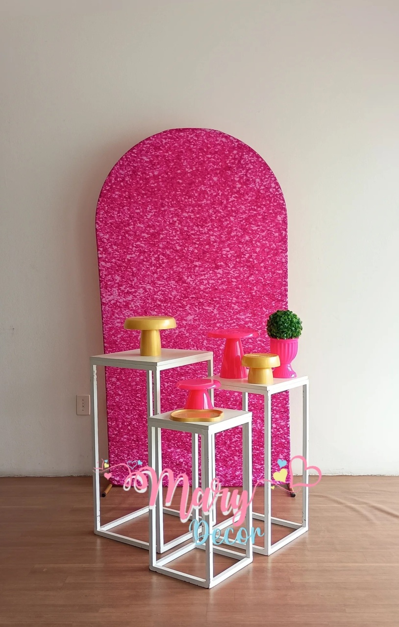  Rosa Brilho Kit Meu Dia Especial   - Mary Decor Festas & Locações