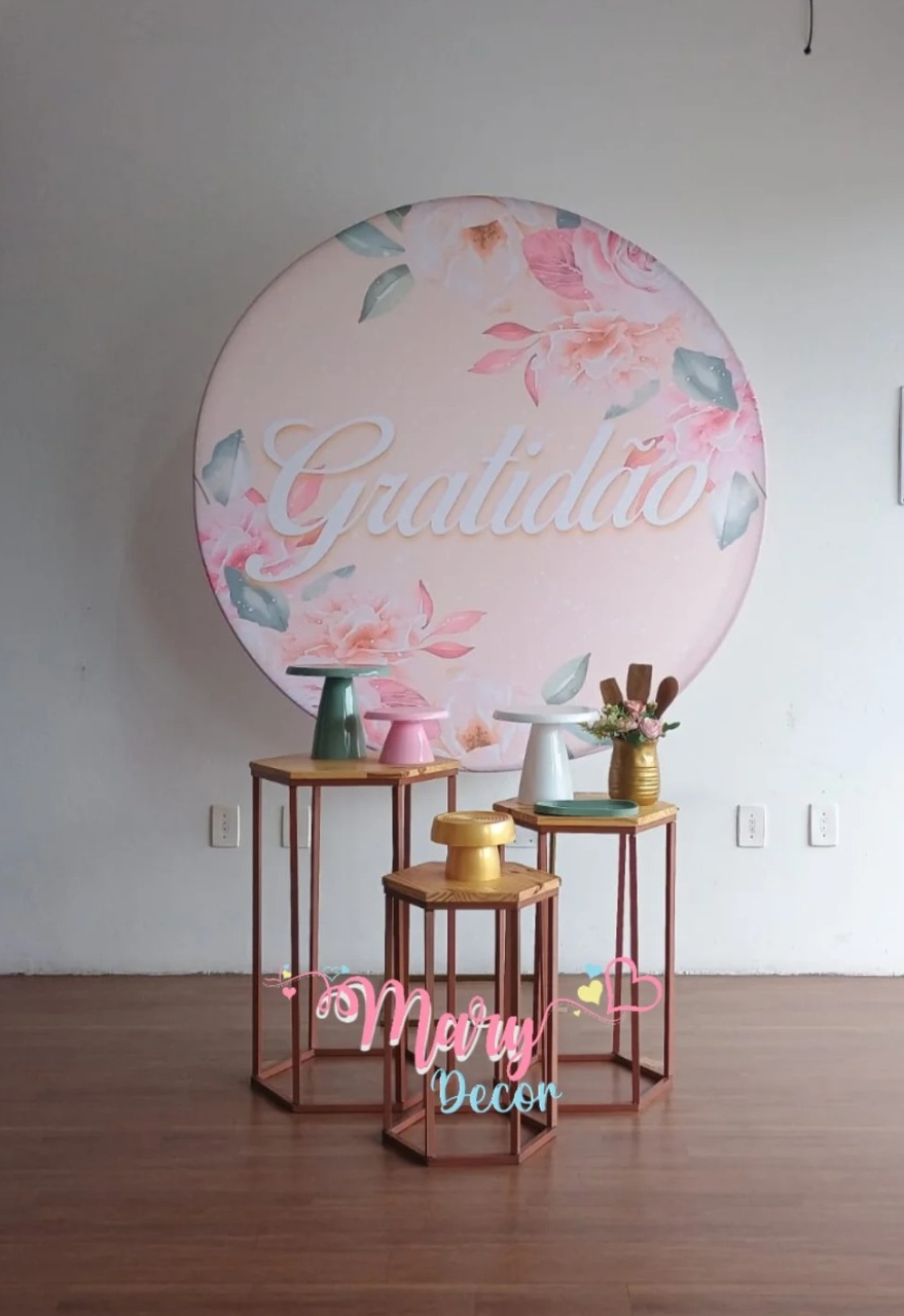  Gratidão Rose  - Mary Decor Festas & Locações