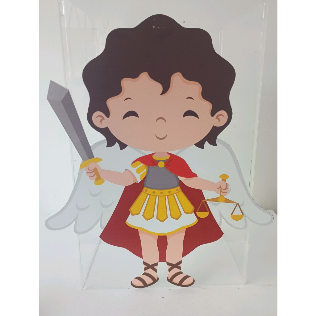 Display Anjo Miguel - Mary Decor Festas & Locações