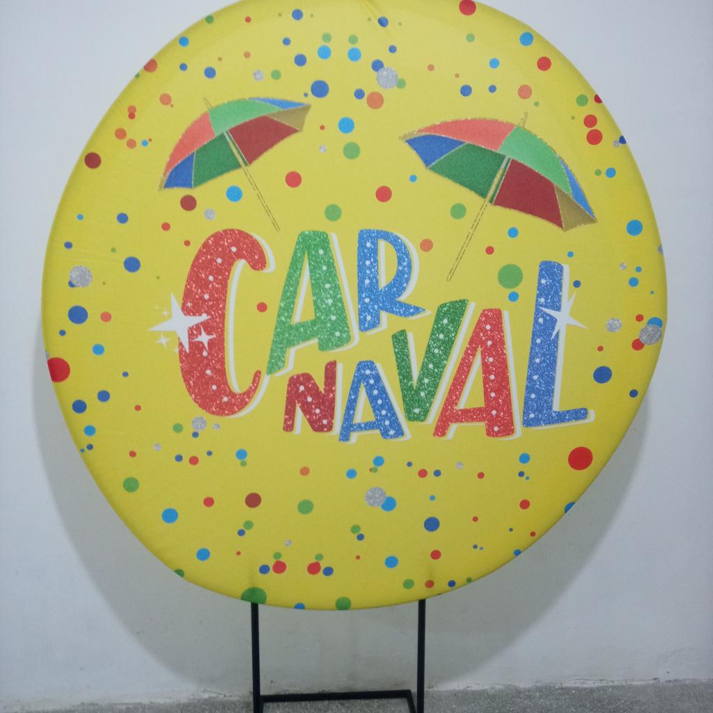 Painel Redondo Carnaval - Mary Decor Festas & Locações