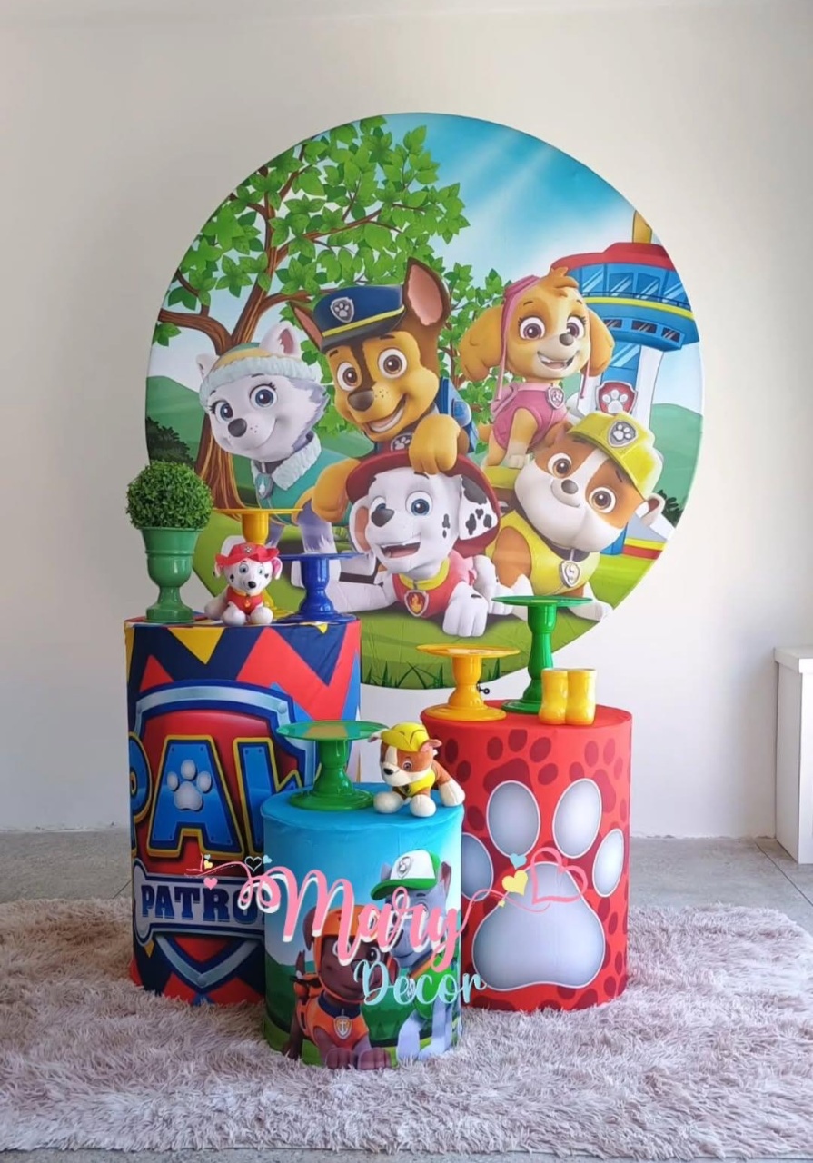 Patrulha Canina Colors Kit Só Um Bolinho - Mary Decor Festas & Locações