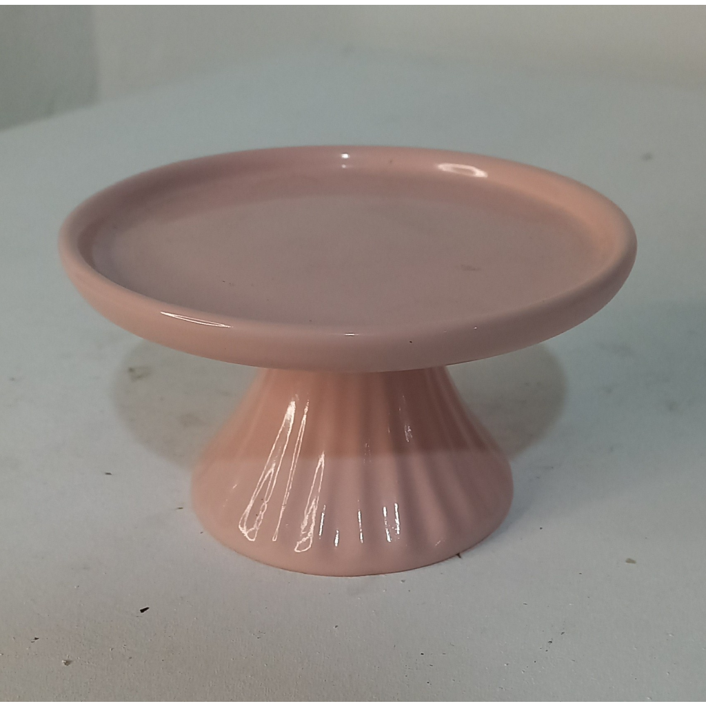 Bandeja Ceramica Rose Pp - Mary Decor Festas & Locações