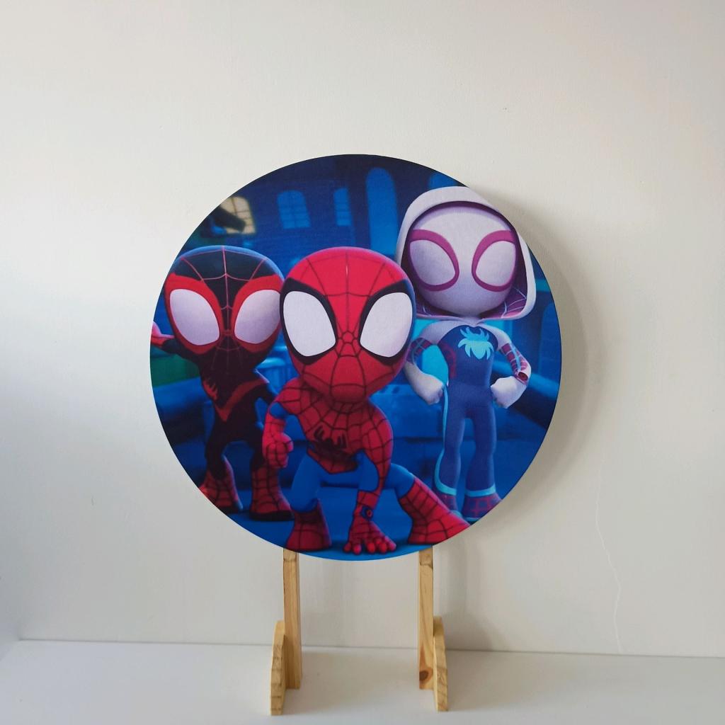 Capa Mini Painel 0.50X0.50 Homem Aranha Novo - Mary Decor Festas & Locações
