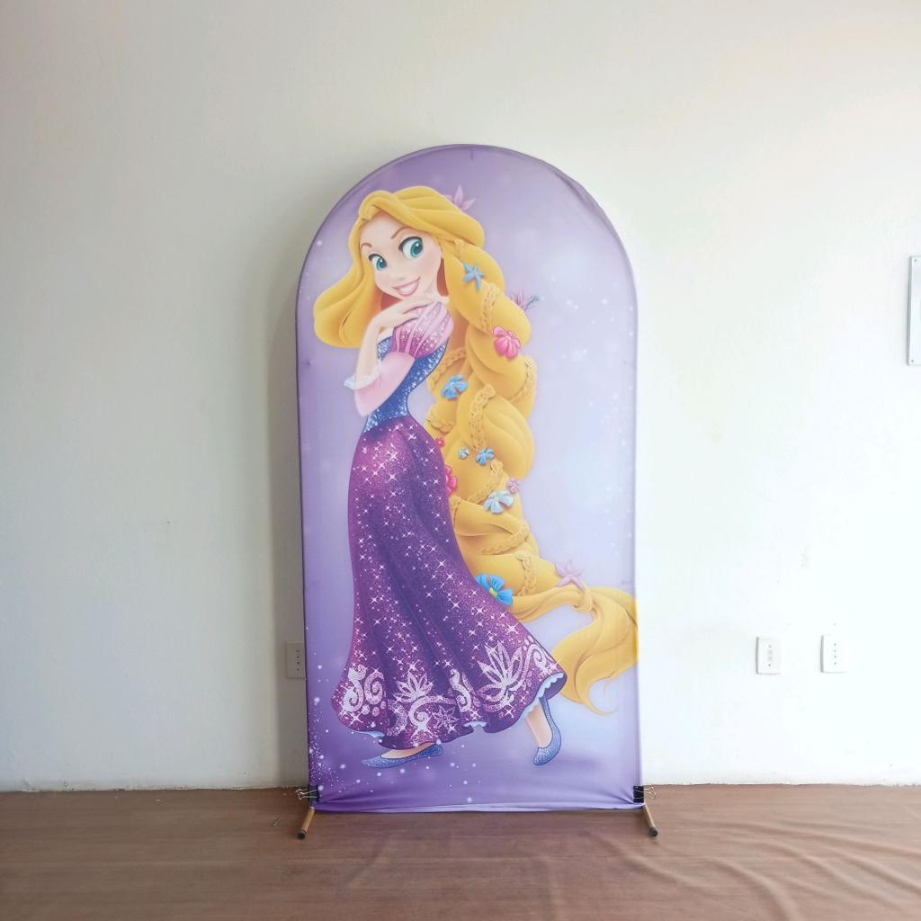Capa Veste Fácil Painel Romano Rapunzel - Mary Decor Festas & Locações