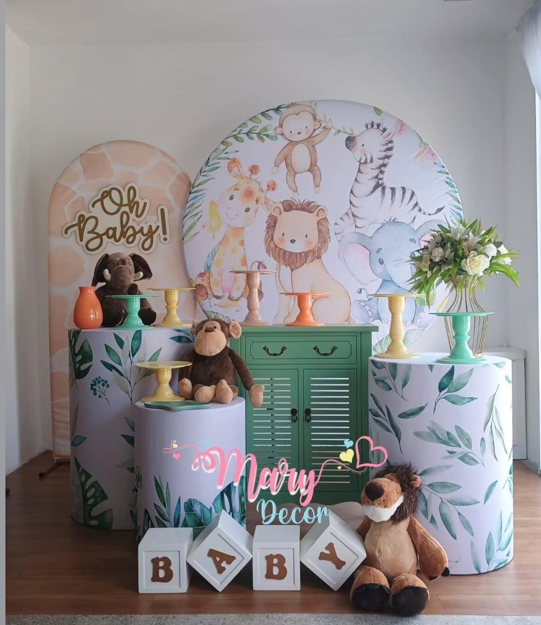 Safari Baby Kit Chá de Bebê Meu Chá Elegante  - Mary Decor Festas & Locações