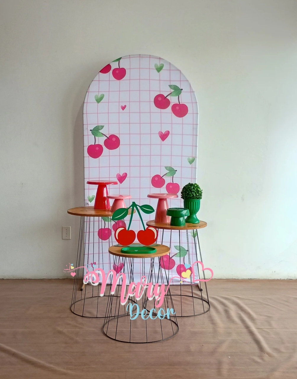 Cerejinha    Kit Meu Dia Especial    - Mary Decor Festas & Locações