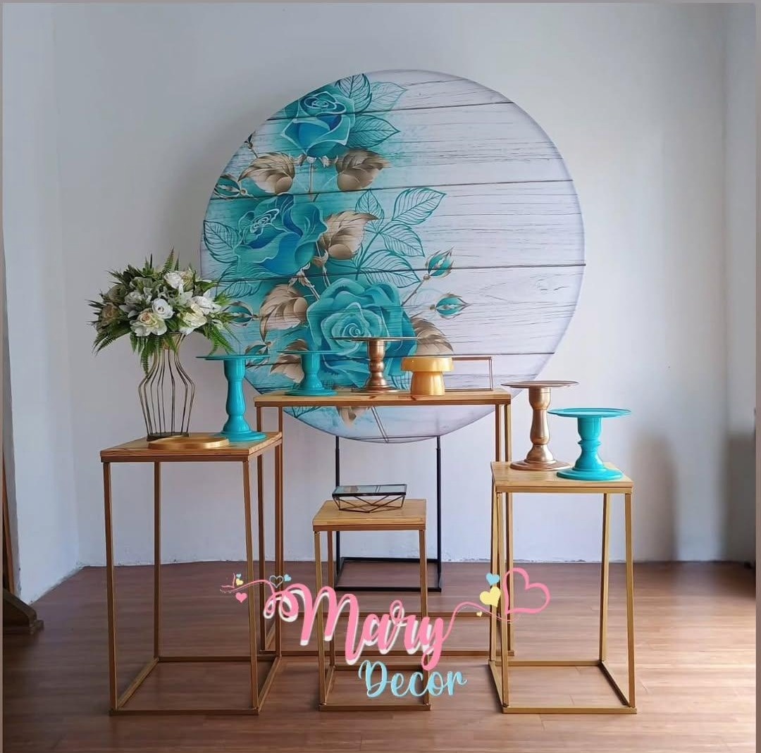  Floral Tiffany Kit Festa Em Casa Adulto  - Mary Decor Festas & Locações