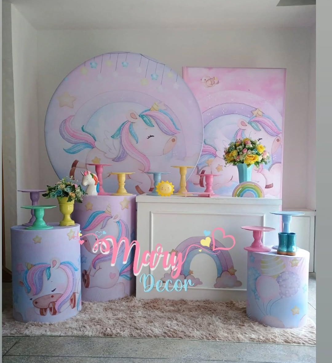 Unicornio Kit Comemore - Mary Decor Festas & Locações