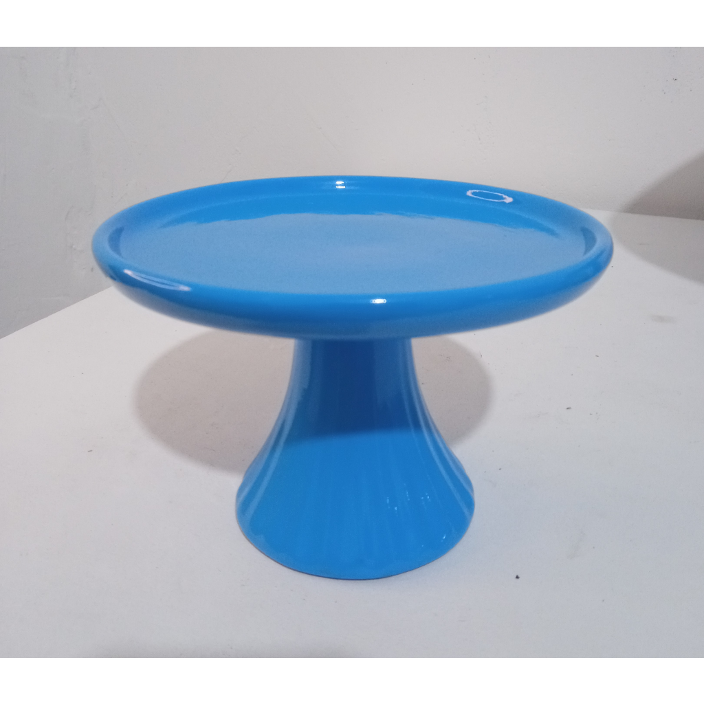 Bandeja Ceramica Azul Turquesa P - Mary Decor Festas & Locações