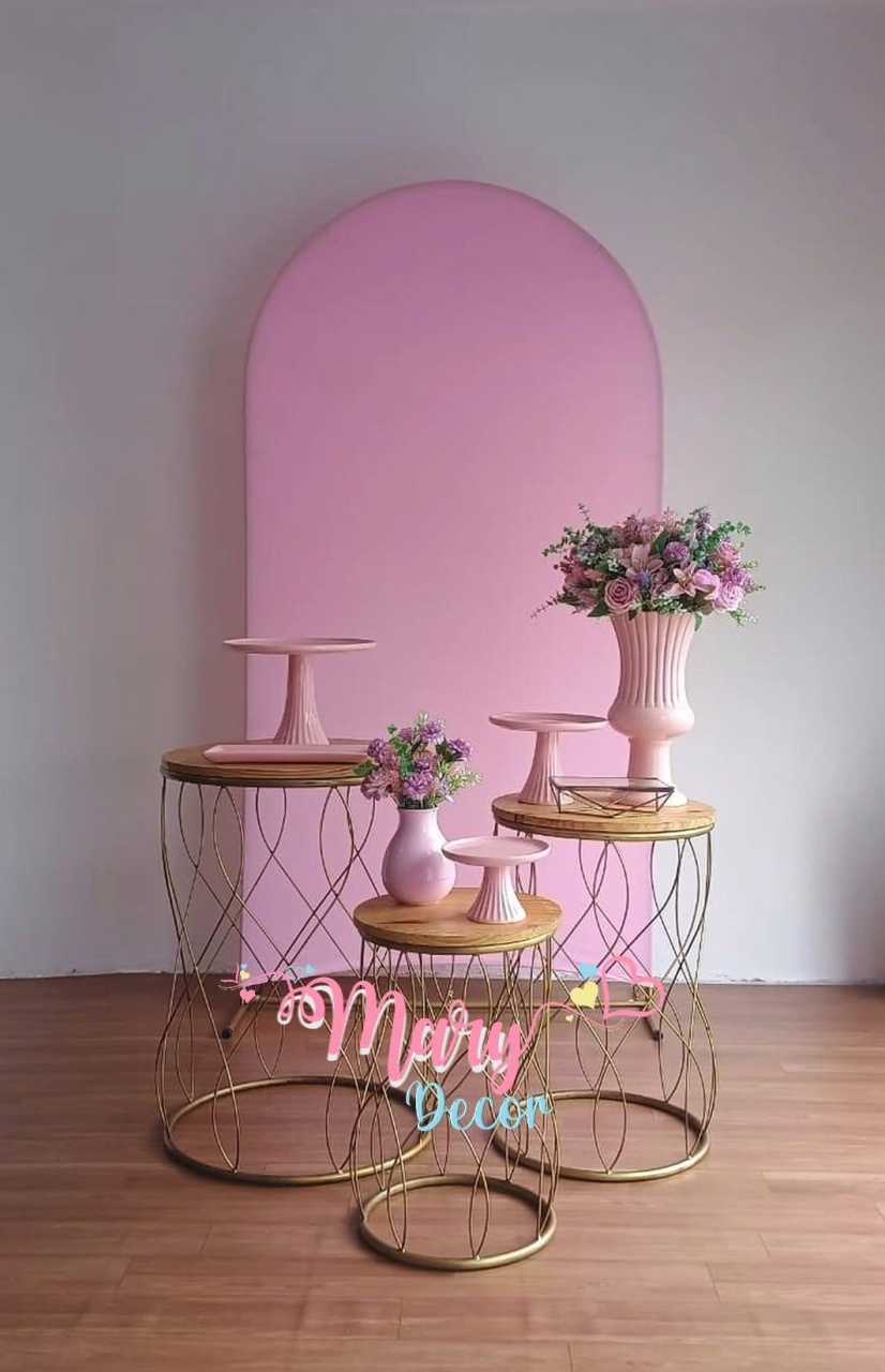 Rosa  Kit Celebre   - Mary Decor Festas & Locações