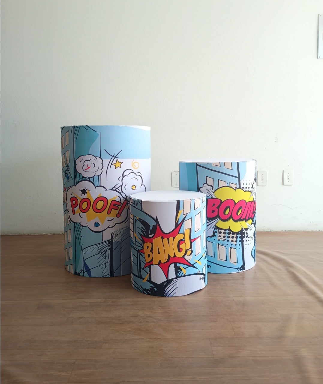Homem Aranha Infantil Trio de Capas Cilindros  - Mary Decor Festas & Locações