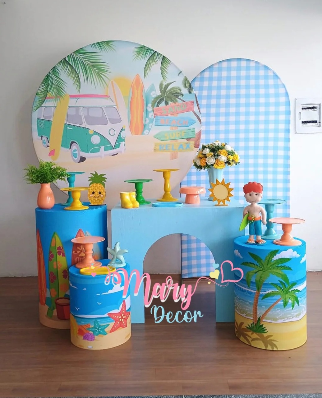 Praia Kit Comemore - Mary Decor Festas & Locações
