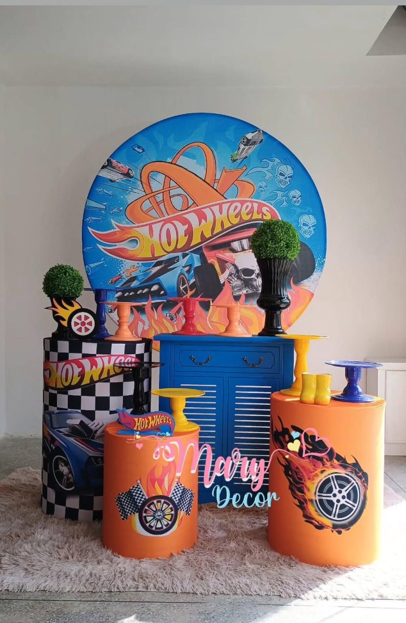 Hot Wheels  Kit Festa Em Casa  - Mary Decor Festas & Locações