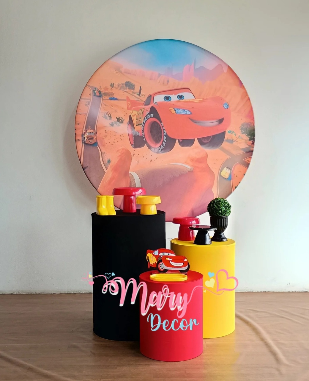 Carros Disney Kit Básico 1 - Mary Decor Festas & Locações