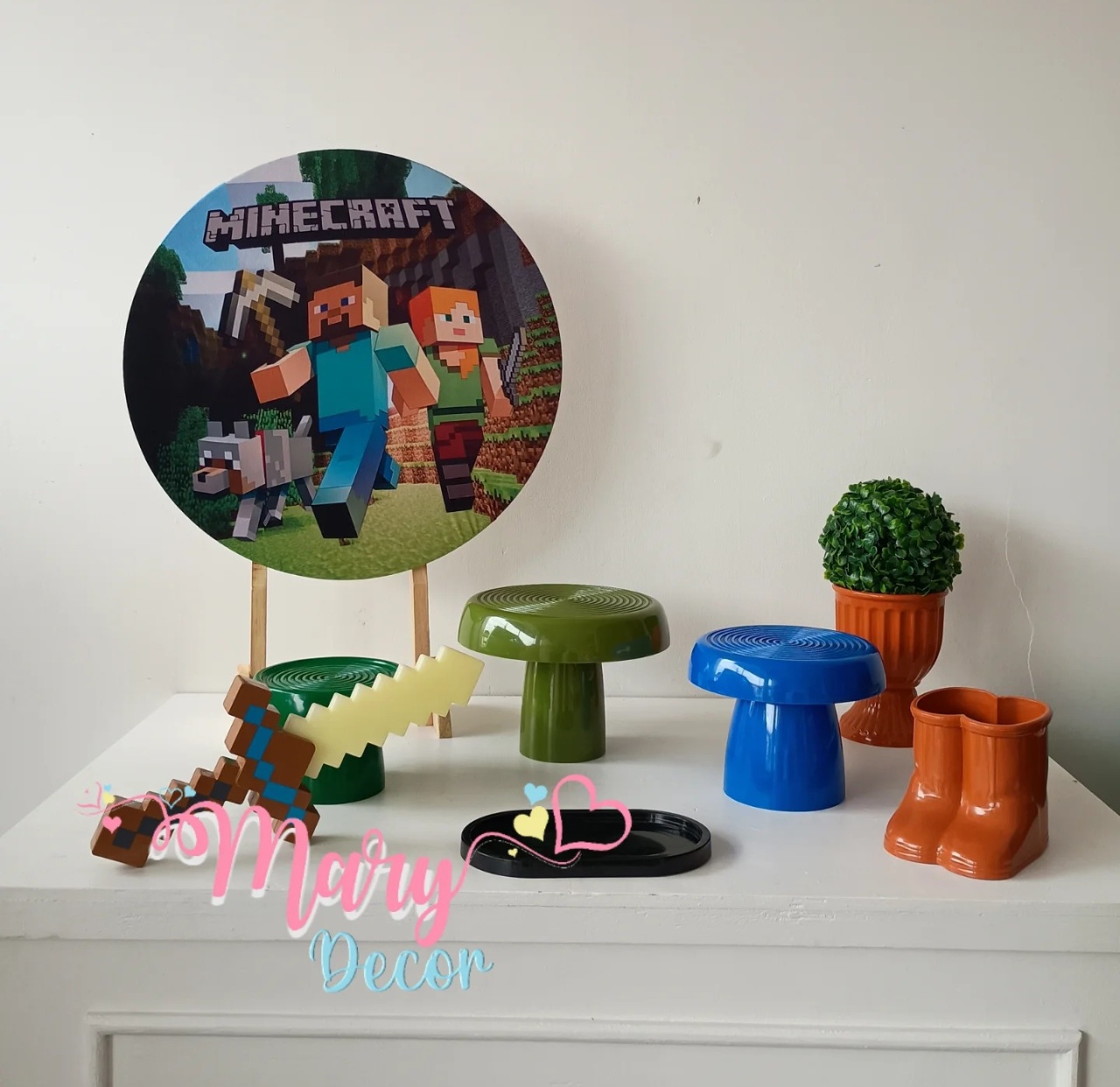 Mini Kit Mine Craft - Mary Decor Festas & Locações
