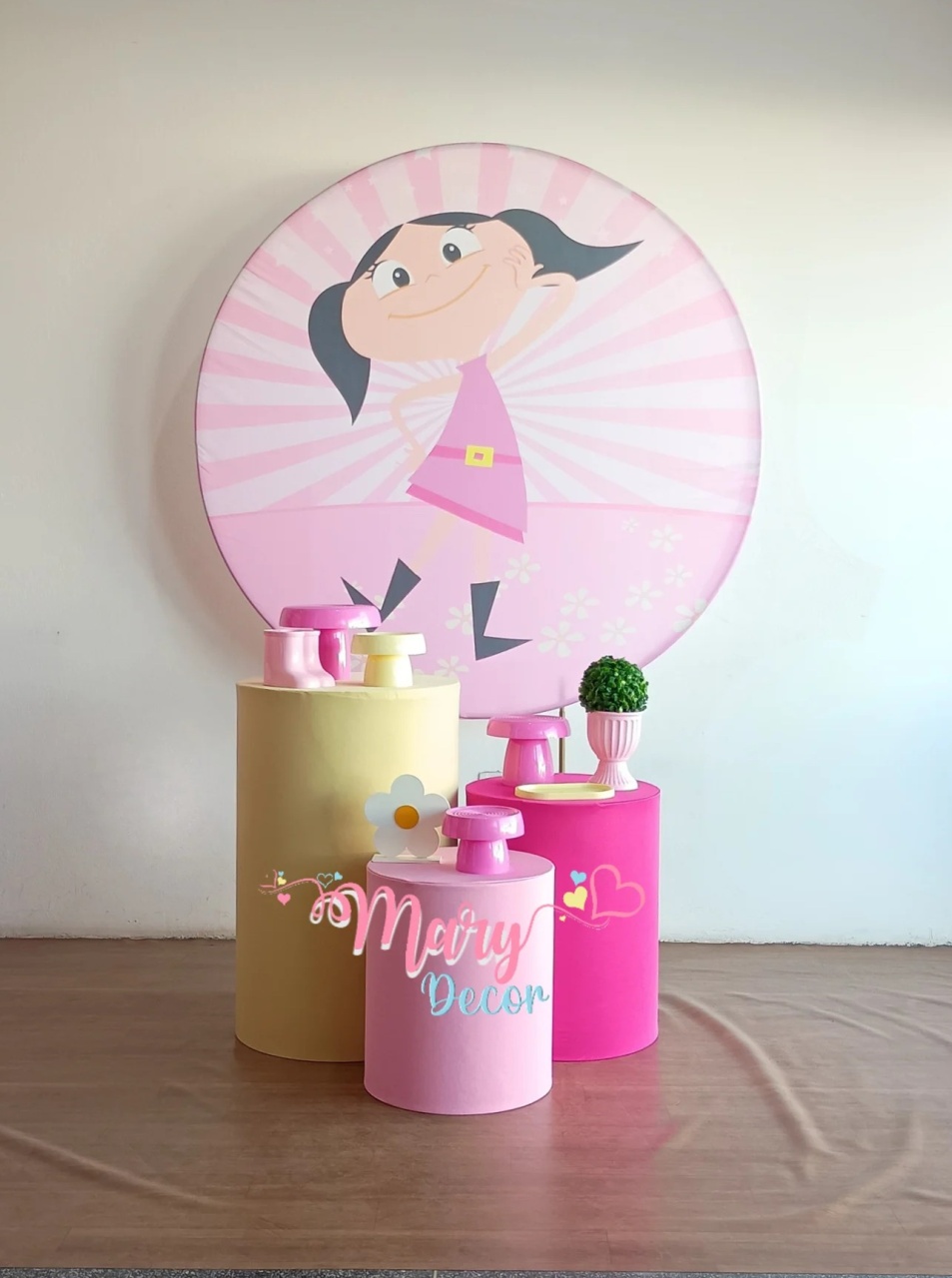 Show da Luna Rosa Kit Básico  - Mary Decor Festas & Locações