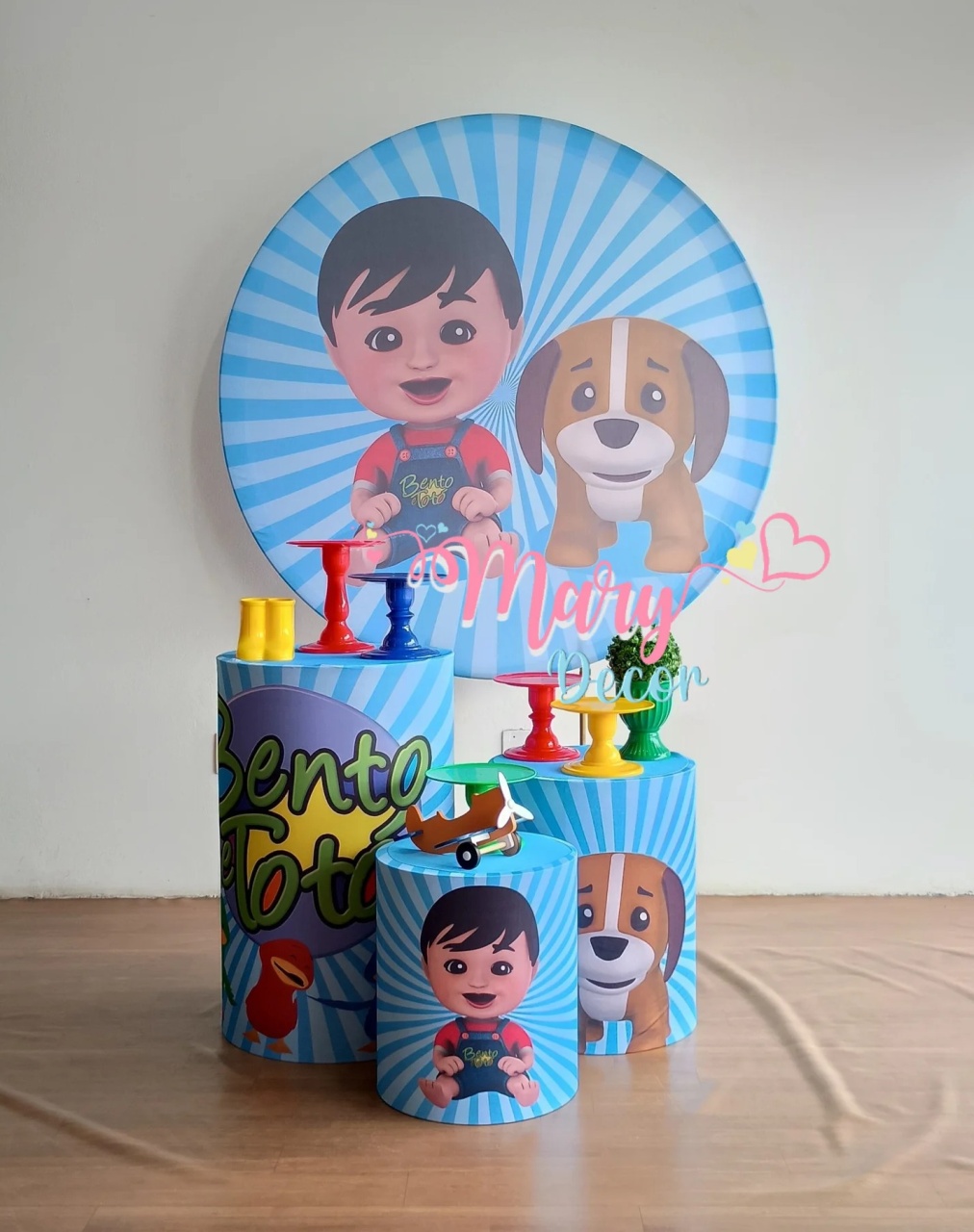 Bento E Totó Kit Só Um Bolinho  - Mary Decor Festas & Locações