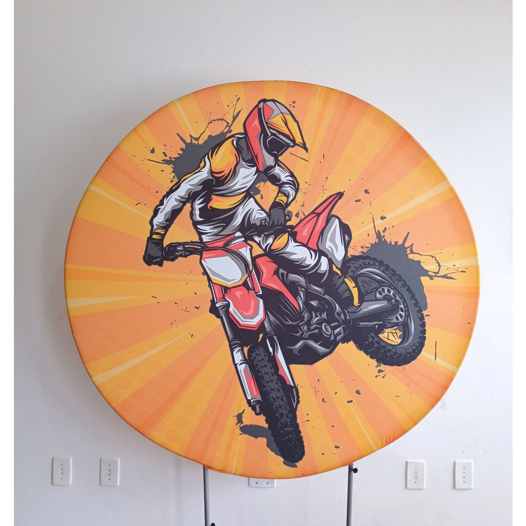 Capa Veste Fácil Painel Moto Cross - Mary Decor Festas & Locações