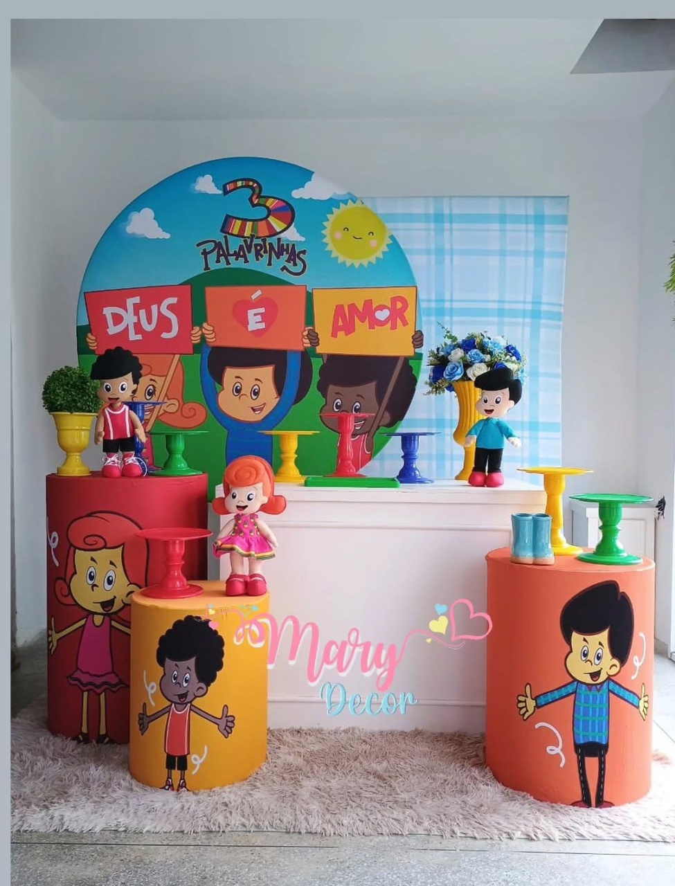 Três Palavrinhas   Kit Comemore  - Mary Decor Festas & Locações