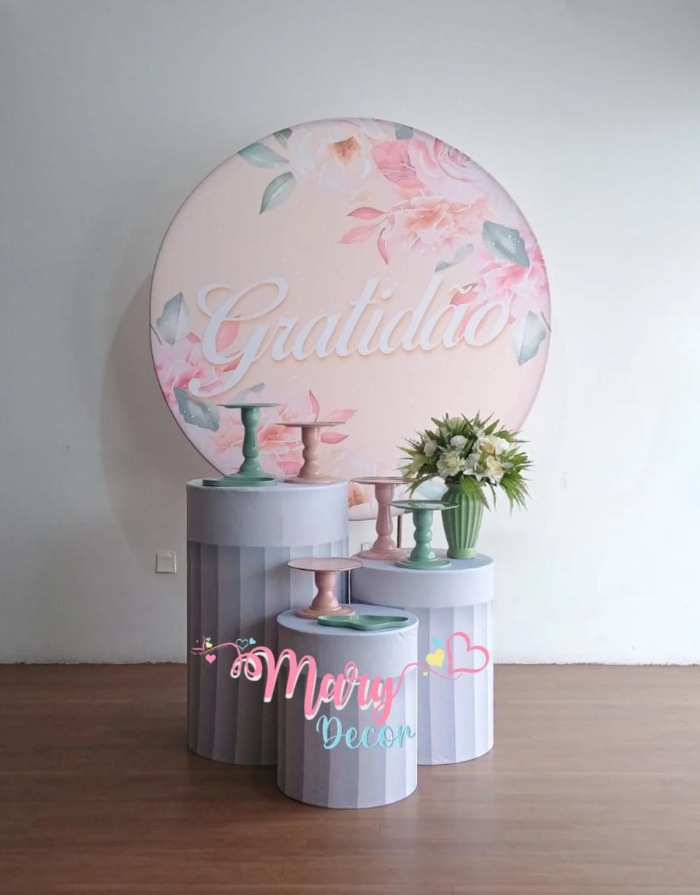  Gratidão Rose Kit Só Um Bolinho Adulto  - Mary Decor Festas & Locações