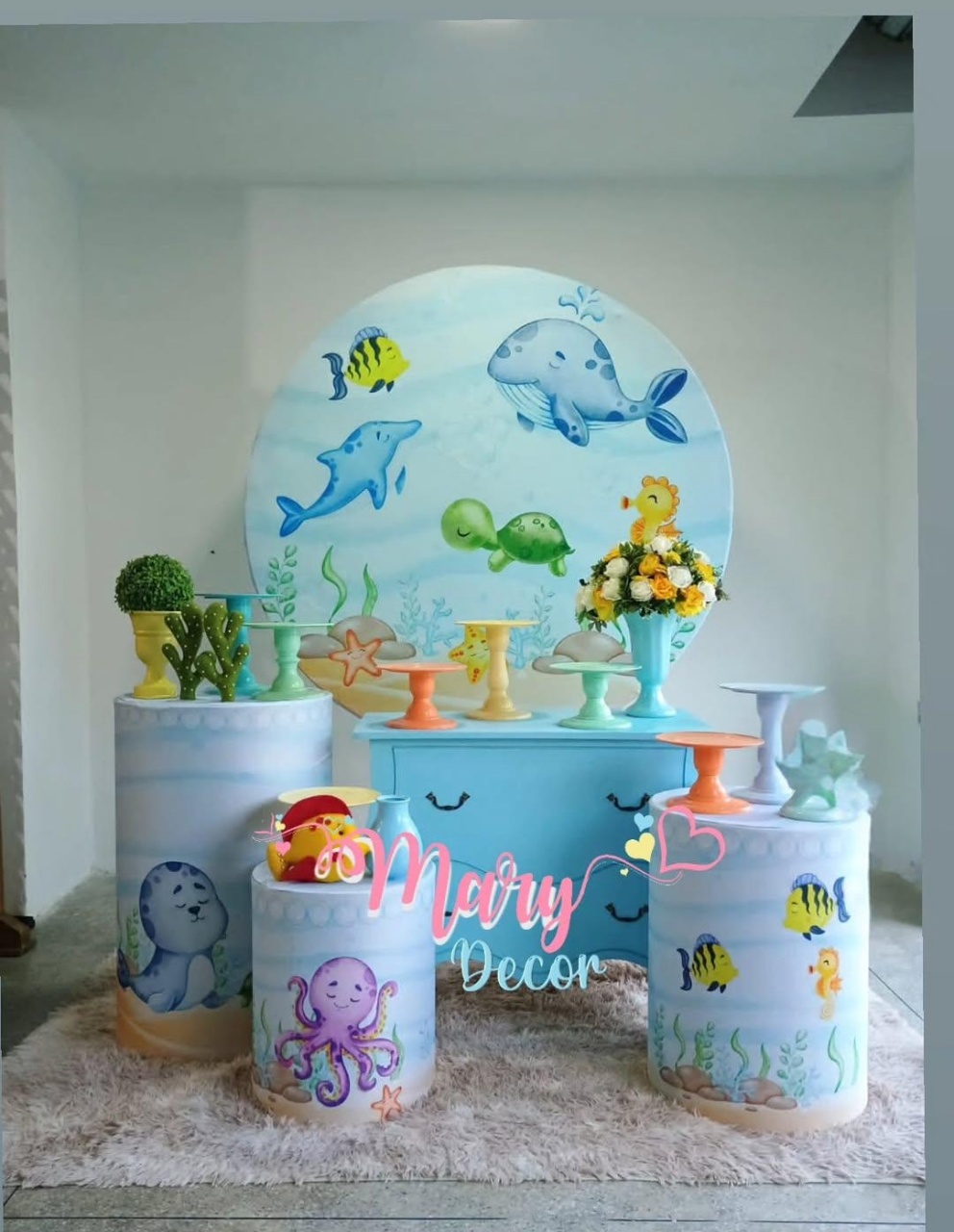 Fundo Do Mar Kit Festa Em Casa  - Mary Decor Festas & Locações