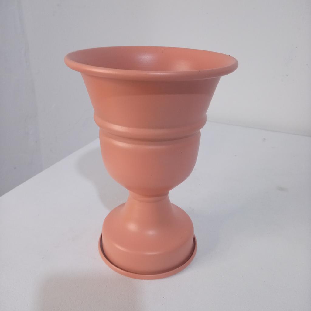 Vaso Aluminio Salmao - Mary Decor Festas & Locações