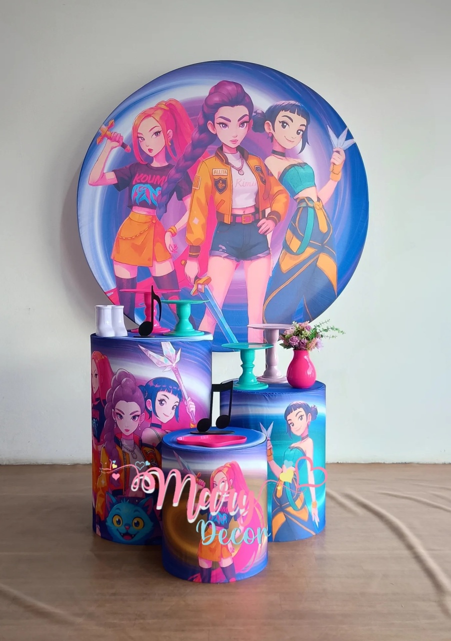 Guerreiras Do K Pop Kit Só Um Bolinho  - Mary Decor Festas & Locações