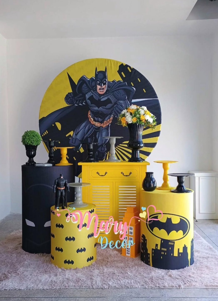 Batman  Kit Festa Em Casa  - Mary Decor Festas & Locações