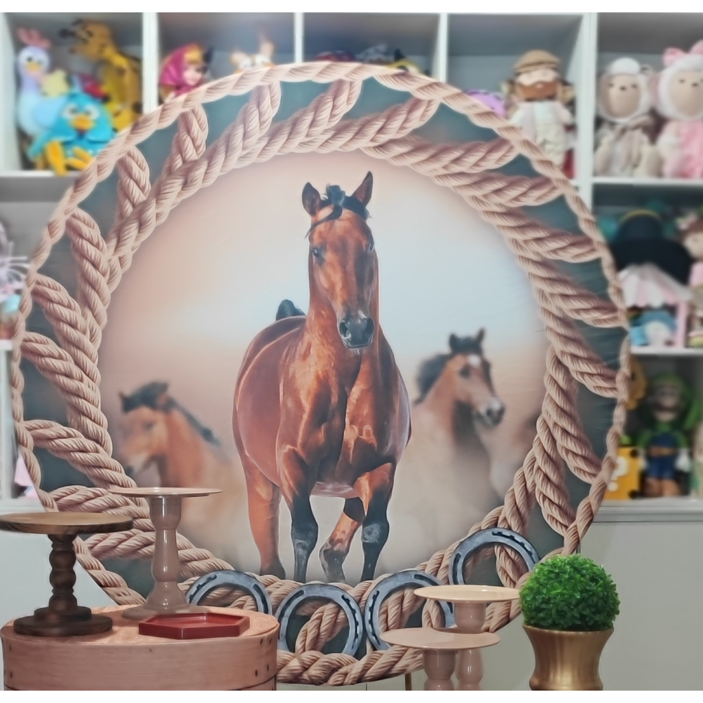 Painel Cavalo - Mary Decor Festas & Locações